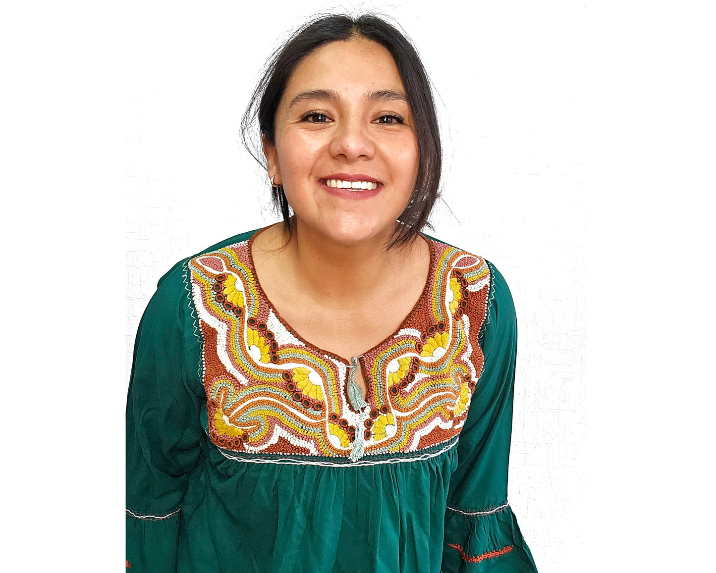 Blusa Leonor Verde Fuerte Unitalla