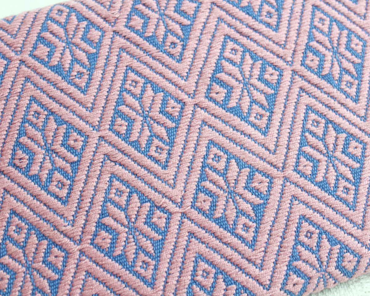 Clutch Artesanal Estrellas Rosa Azul