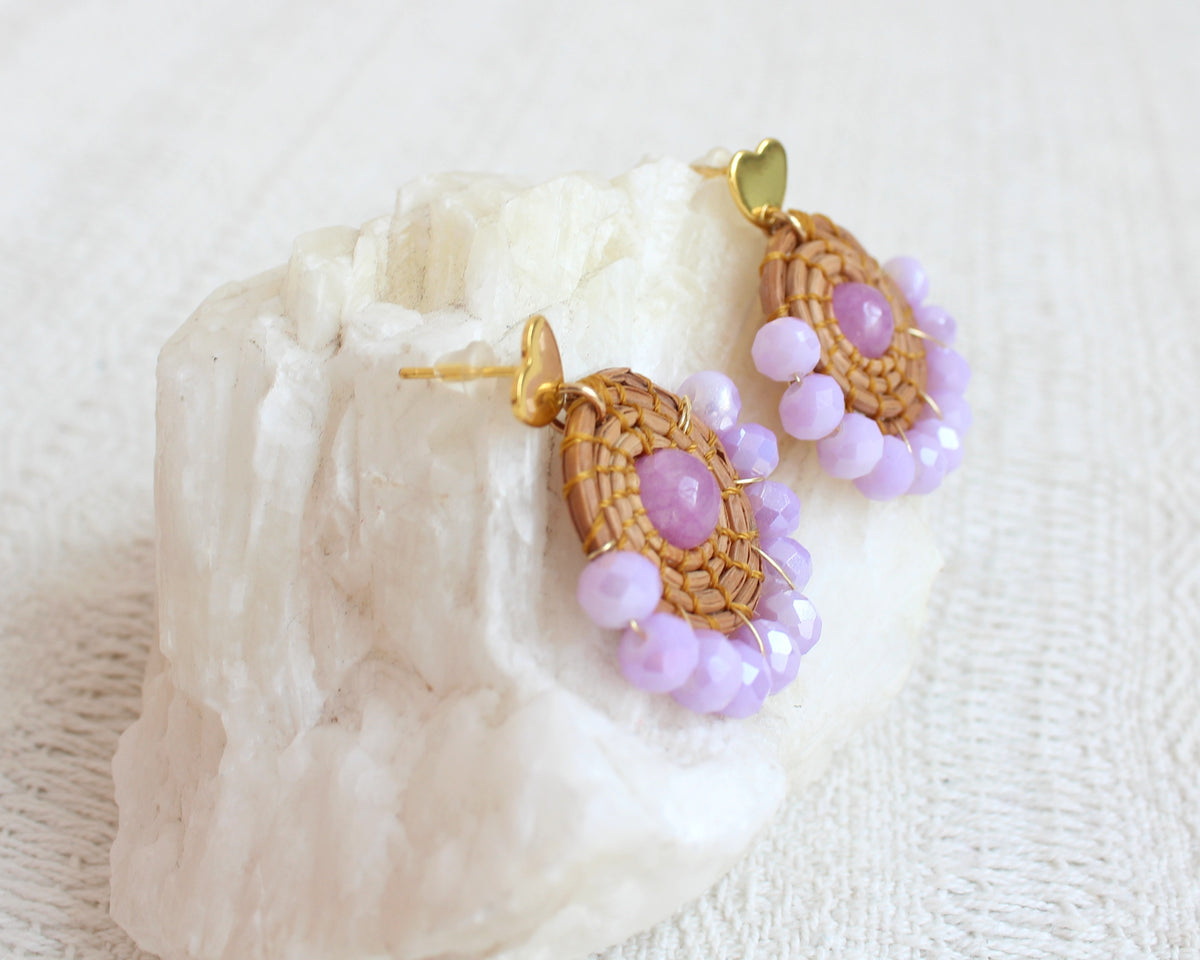 Aretes Ocoxal Lila