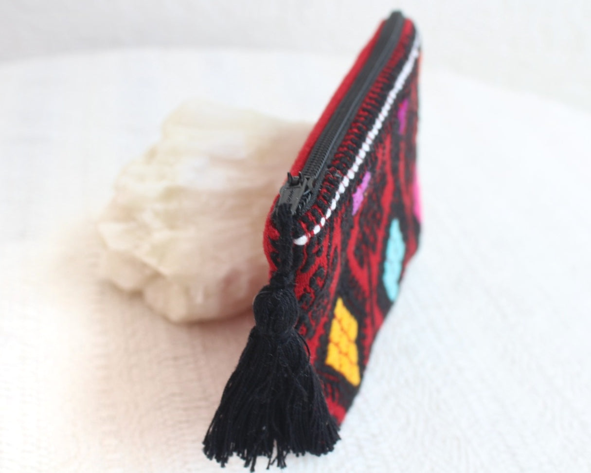 Monedero Estrellas Rojo Colores Negro
