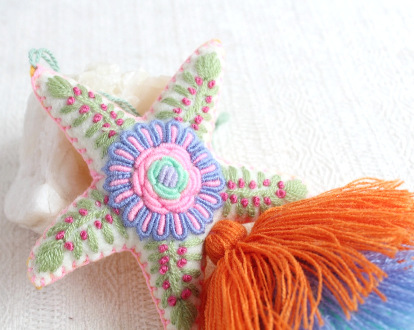 Estrella Rococo Azul Menta Naranja