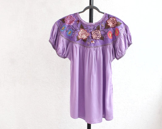 Blusa Abigail Flores Lila  XL - XXL