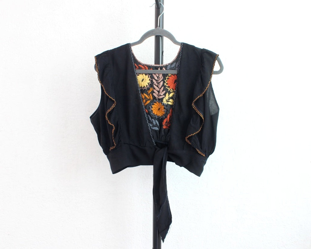 Crop Top Sofi Negro Cafe