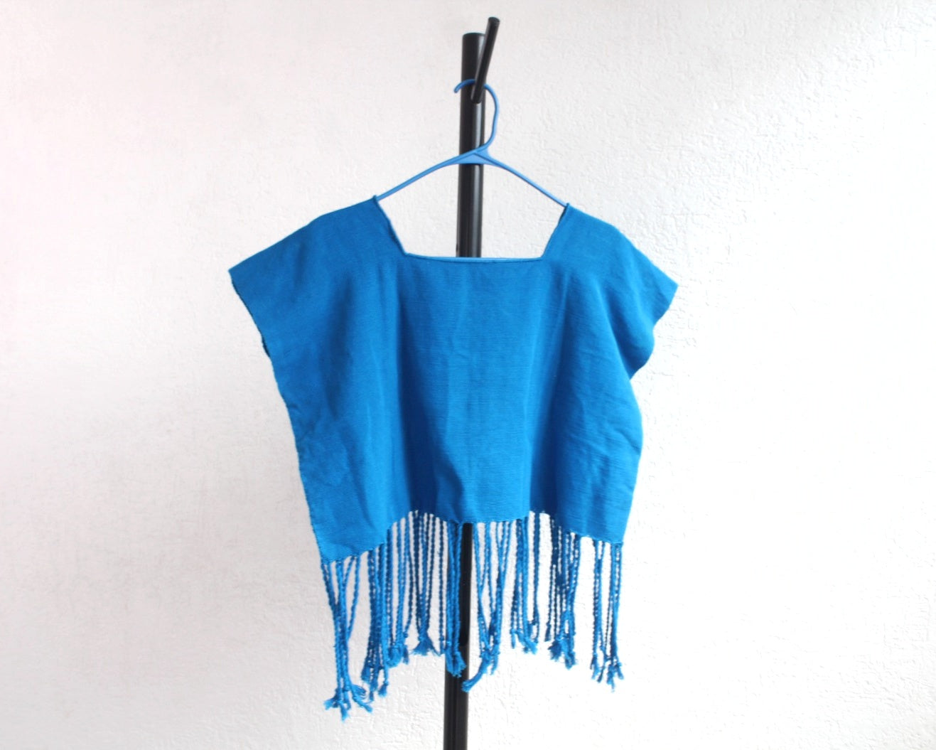 Crop Top Flores Rococo Azul Celeste