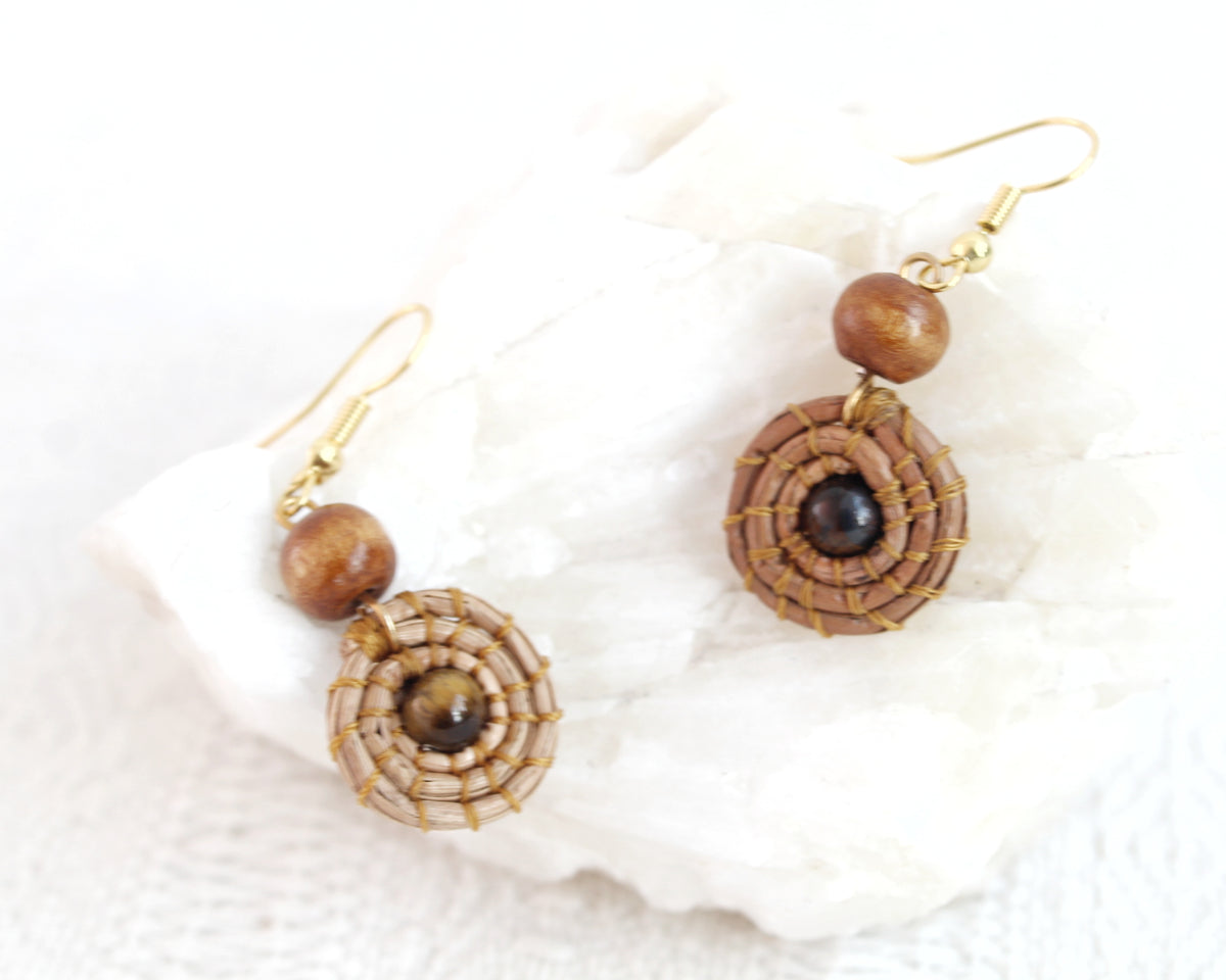 Aretes Ocoxal Ojo de Tigre