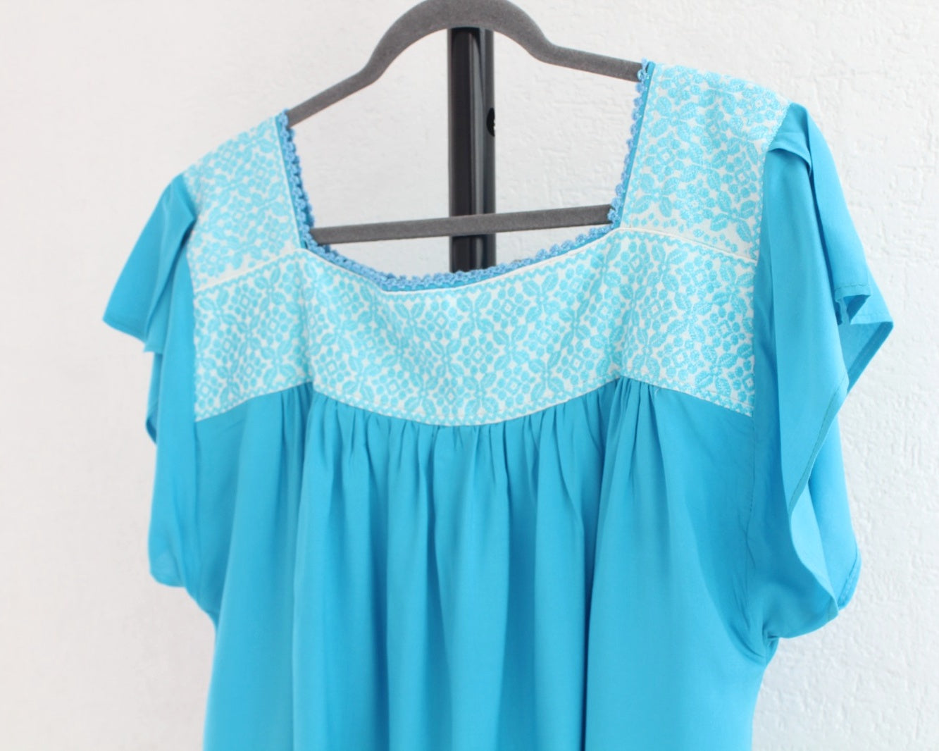 Blusa Tania Azul Flores L - XL