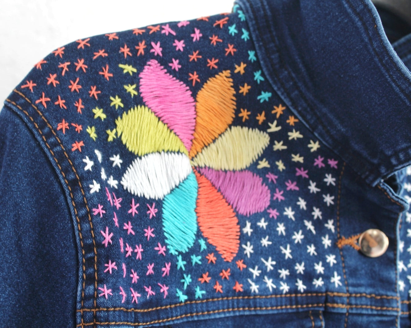 Chamarra Mezclilla XL Milpa Colores pastel