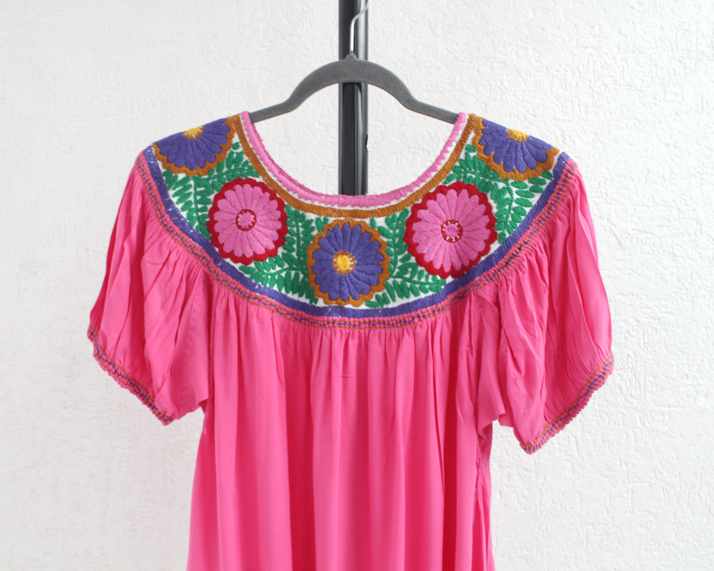 Blusa Aguacatenango Rosa Mx Morado Verde