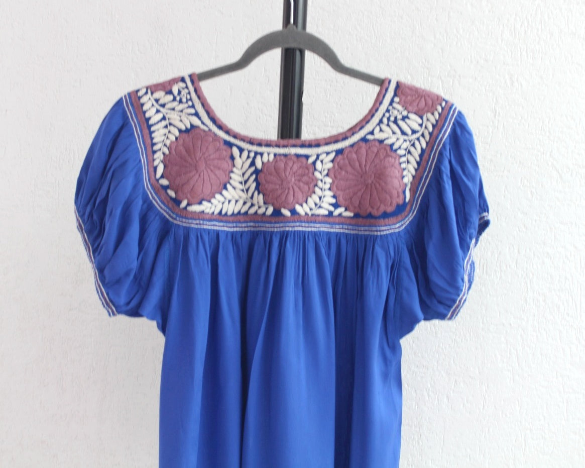 Blusa Aguacatenango Azul Vino Unitalla