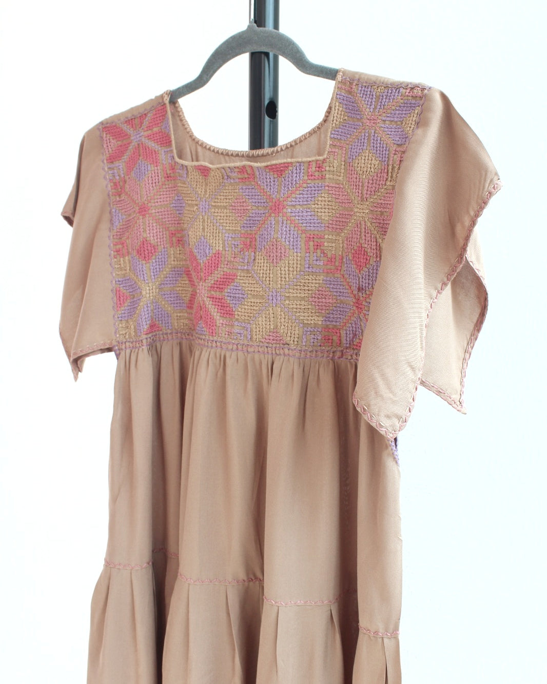 Vestido Maria Holanes Café Claro Colores Unitalla