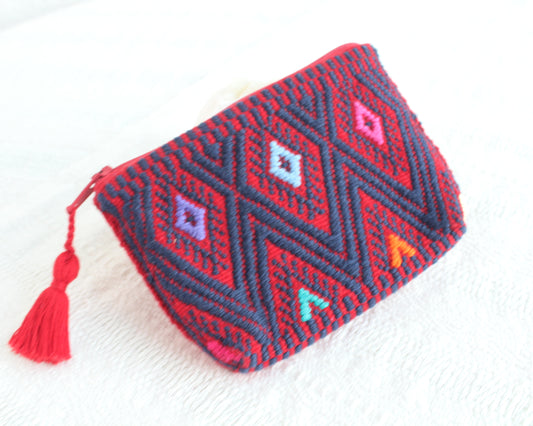 Monedero Estrellitas Roja Azul Marino