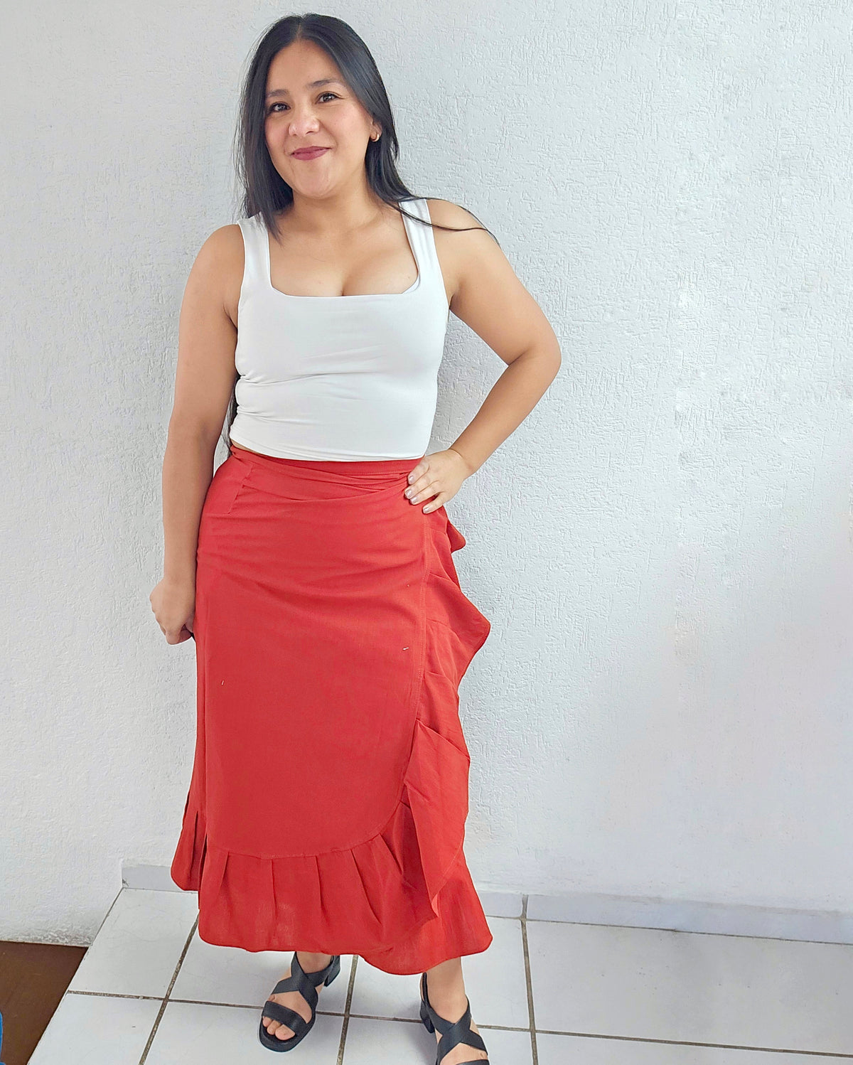 Falda Envolvente Naranja