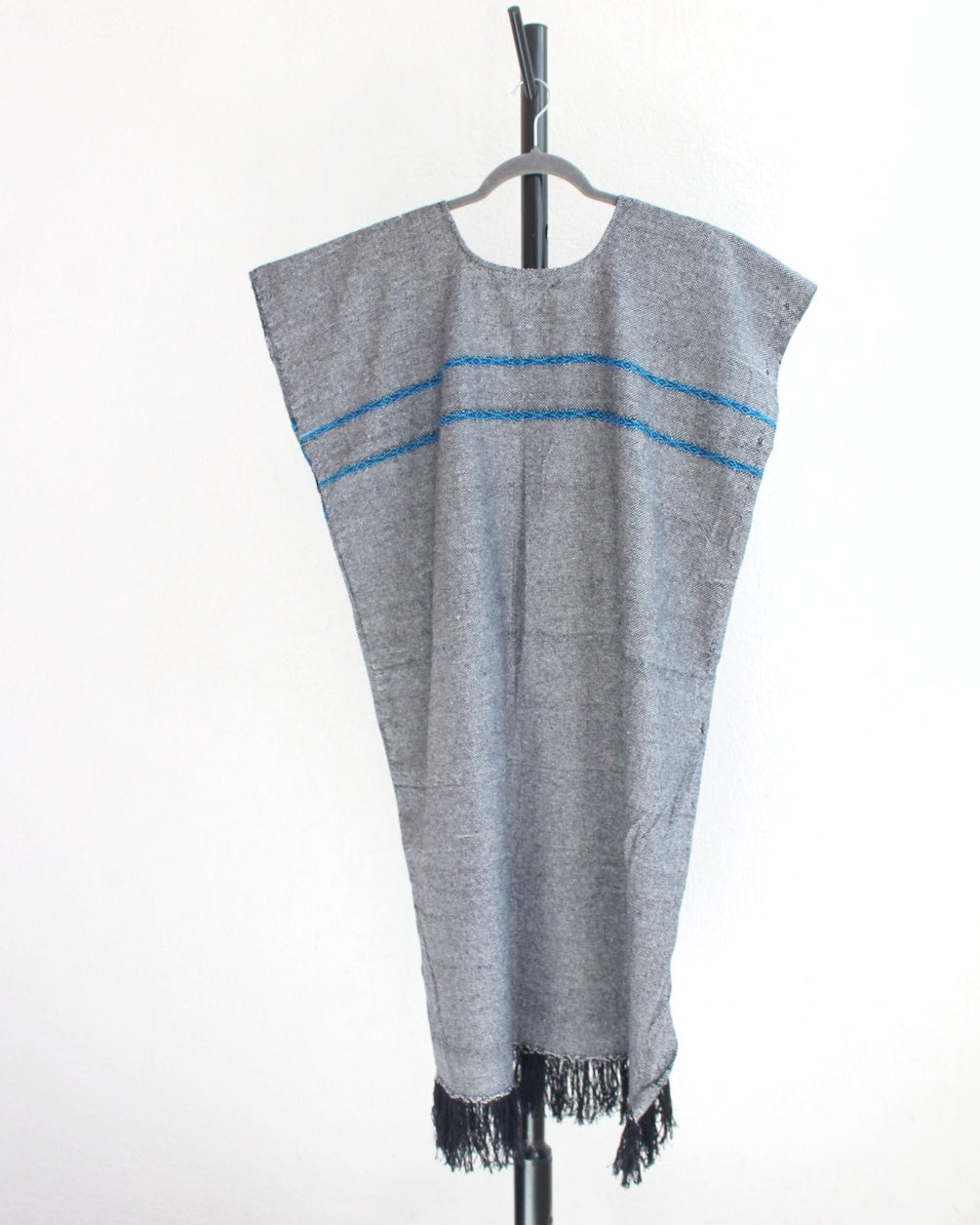 Huipil Largo  Ali Gris Azul XL XXL
