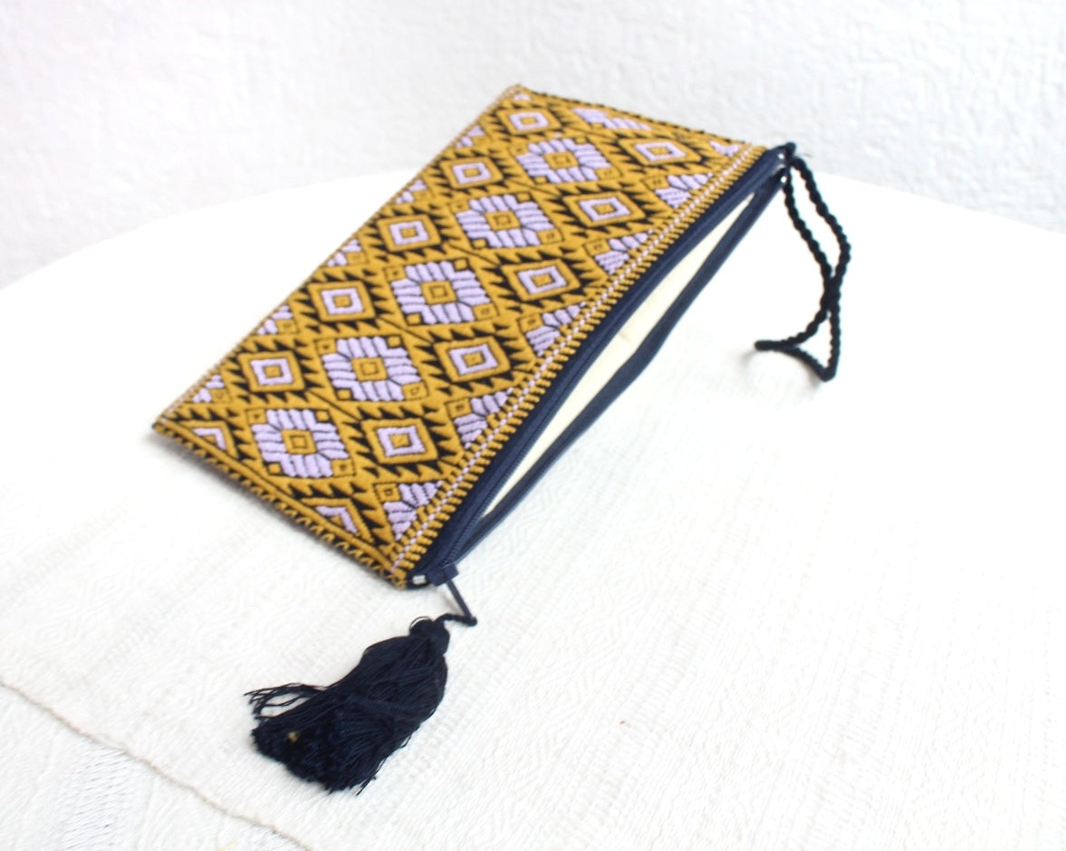 Neceser Flores Amarillo Lila
