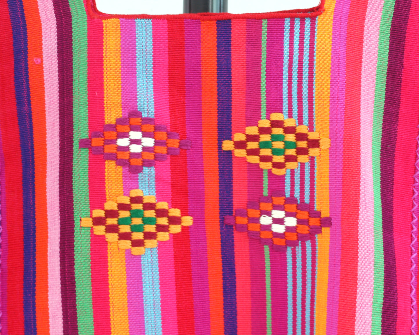 Top Telar de Cintura Rombos Rosa