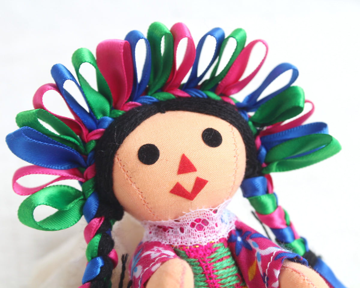 Muñeca Lelé Pequeña Azul Rosa Verde (copia)