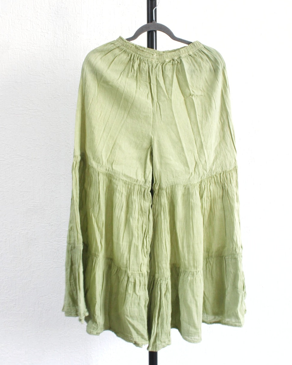 Pantalon Acampanado Verde Claro
