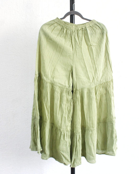 Pantalon Acampanado Verde Claro