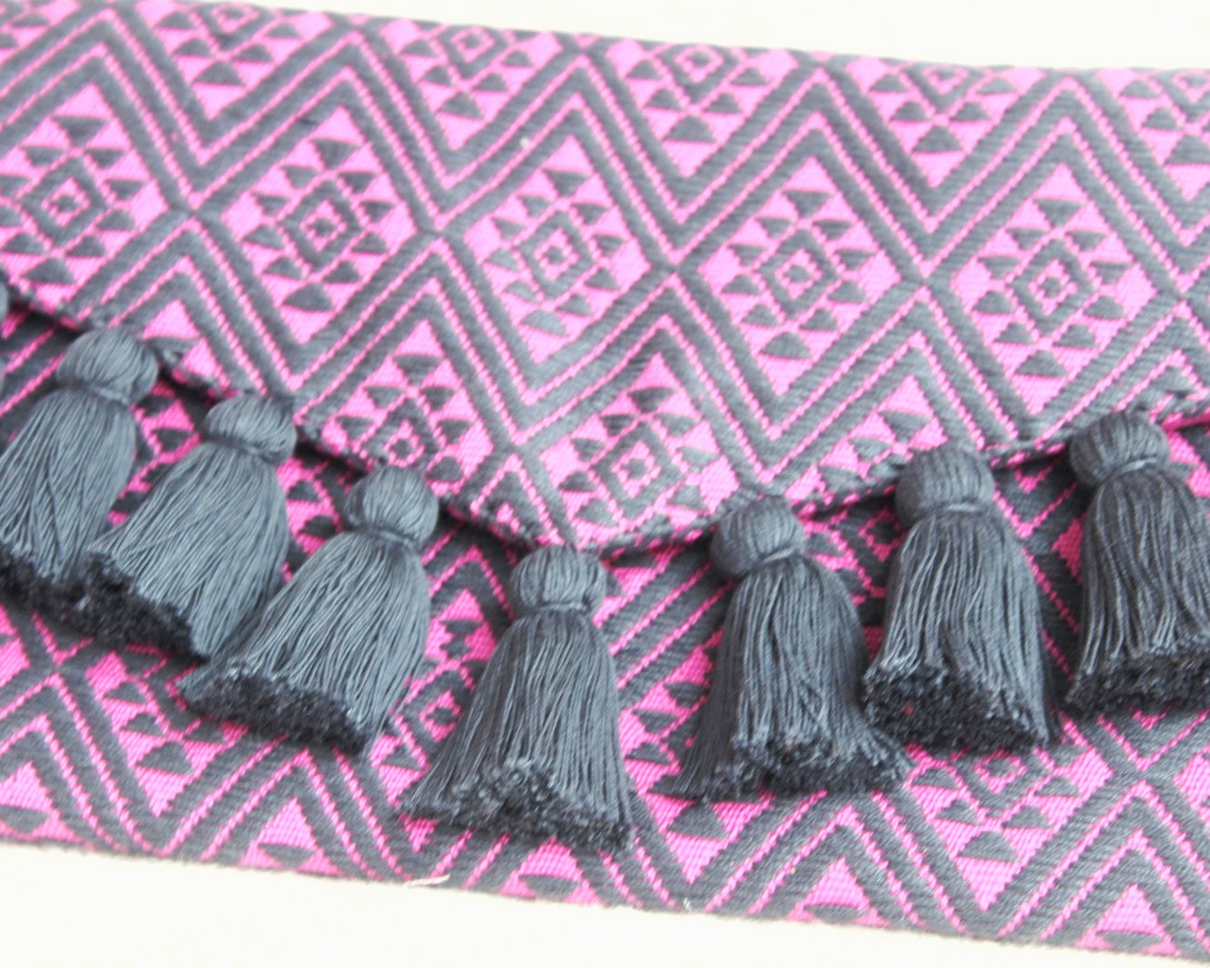 Clutch Artesanal Estrellas Diamante Lila Gris