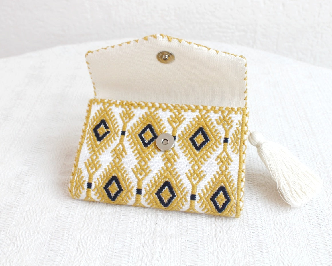 Cartera Estrellas con Coronas Amarillo Blanco