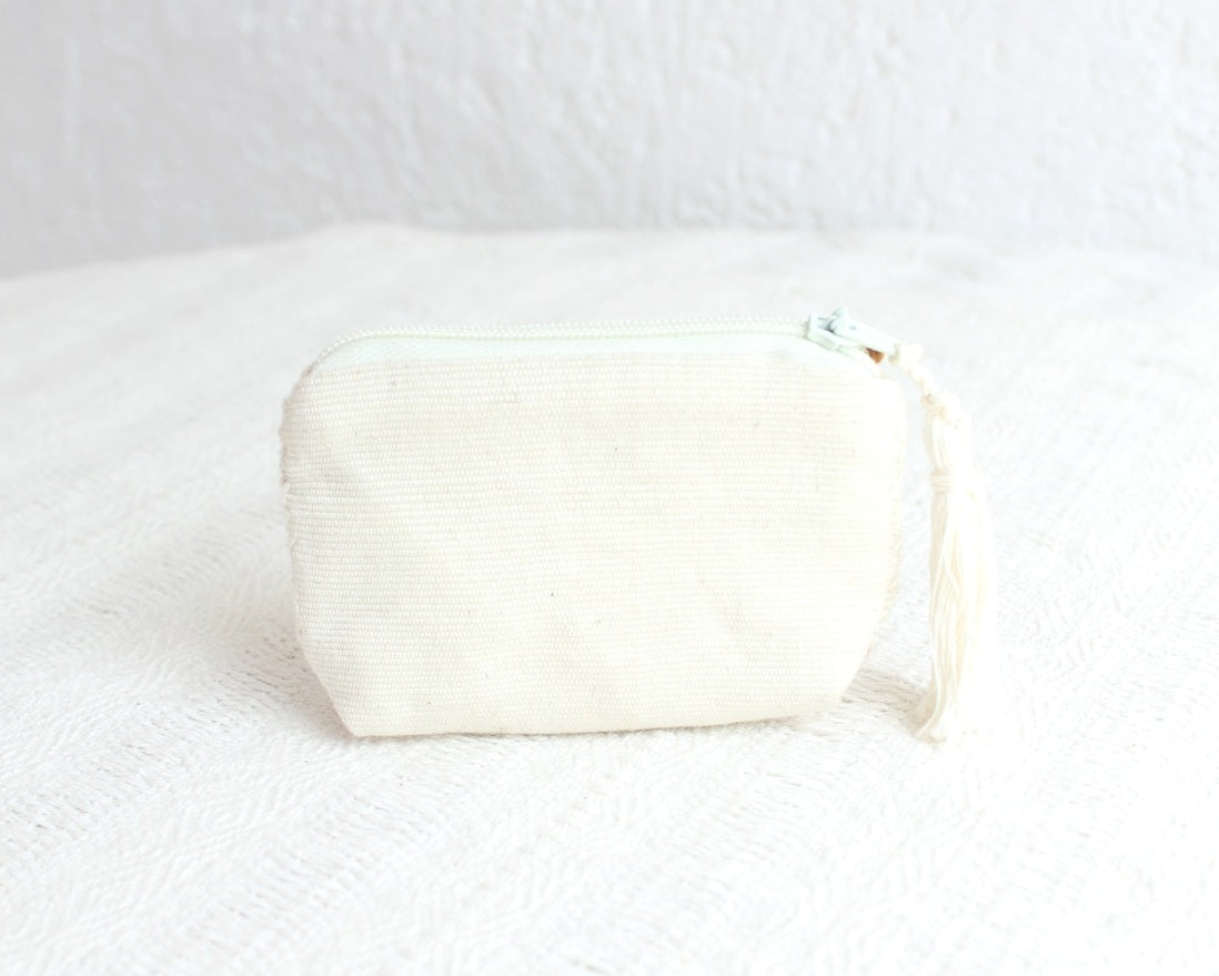 Mini Monedero Nuditos Blanco Amarillo