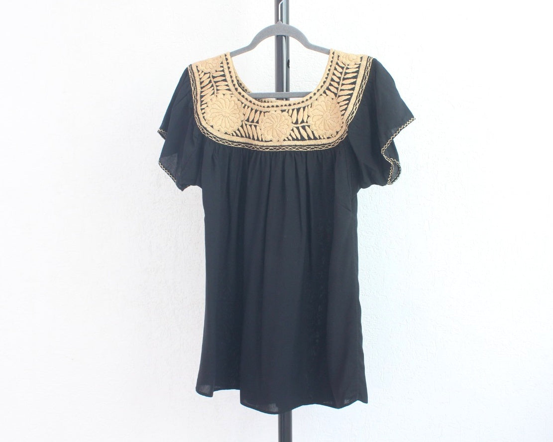 Blusa Aguacatenango Negro Beige