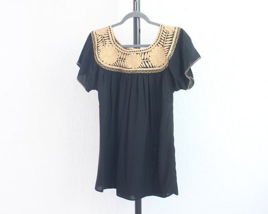 Blusa Aguacatenango Negro Beige