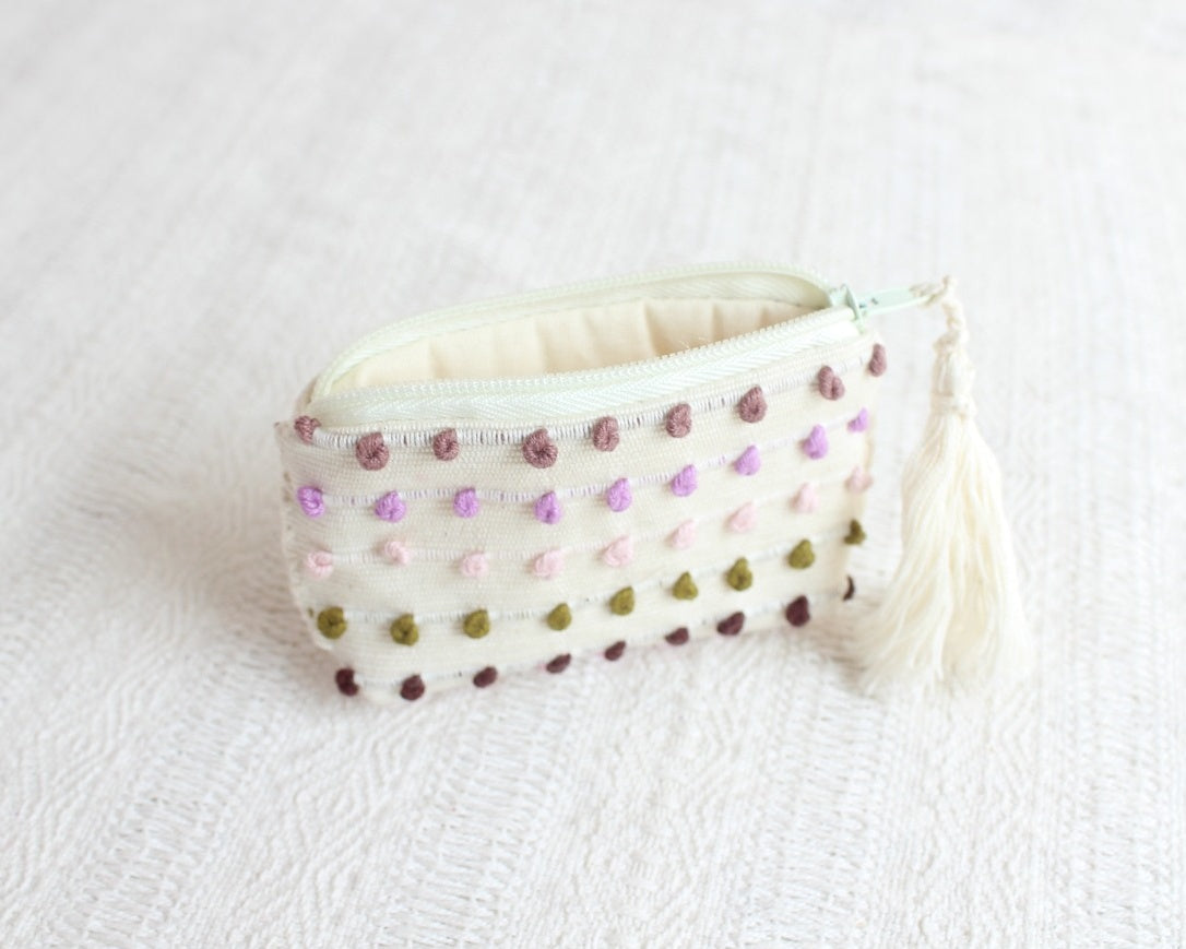 Mini Monedero Nuditos Blanco Lila