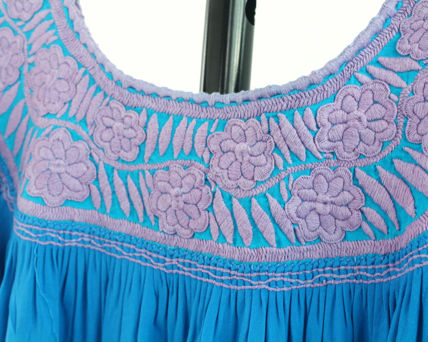 Blusa Aguacatenango Azul Rosa