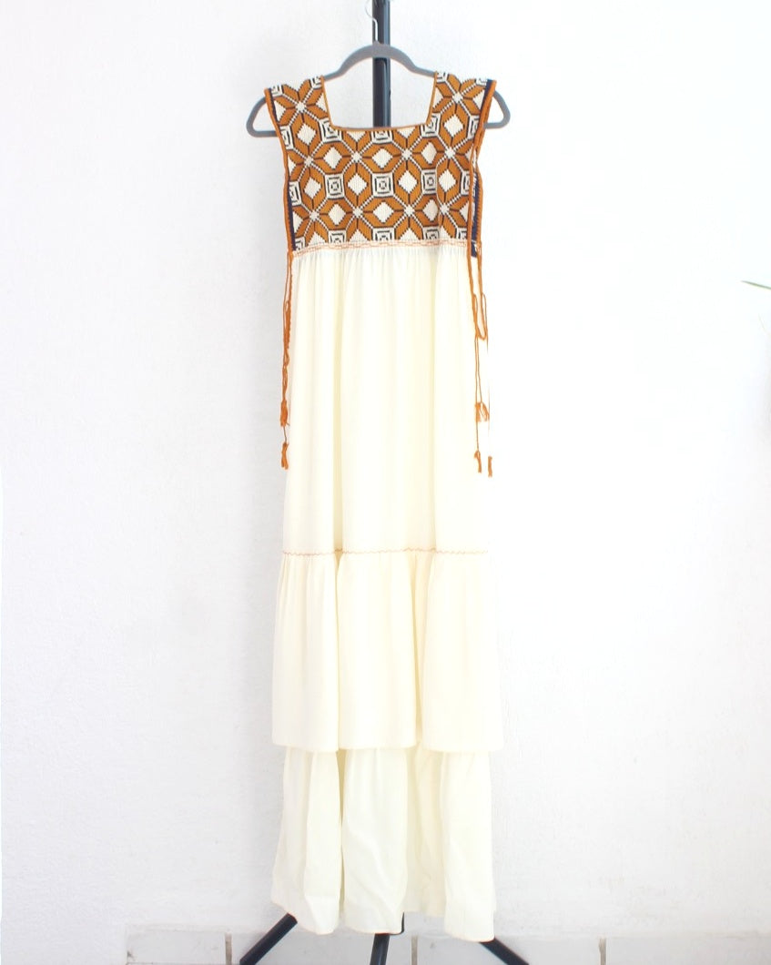 Vestido Teresa Perla Amarillo Unitalla