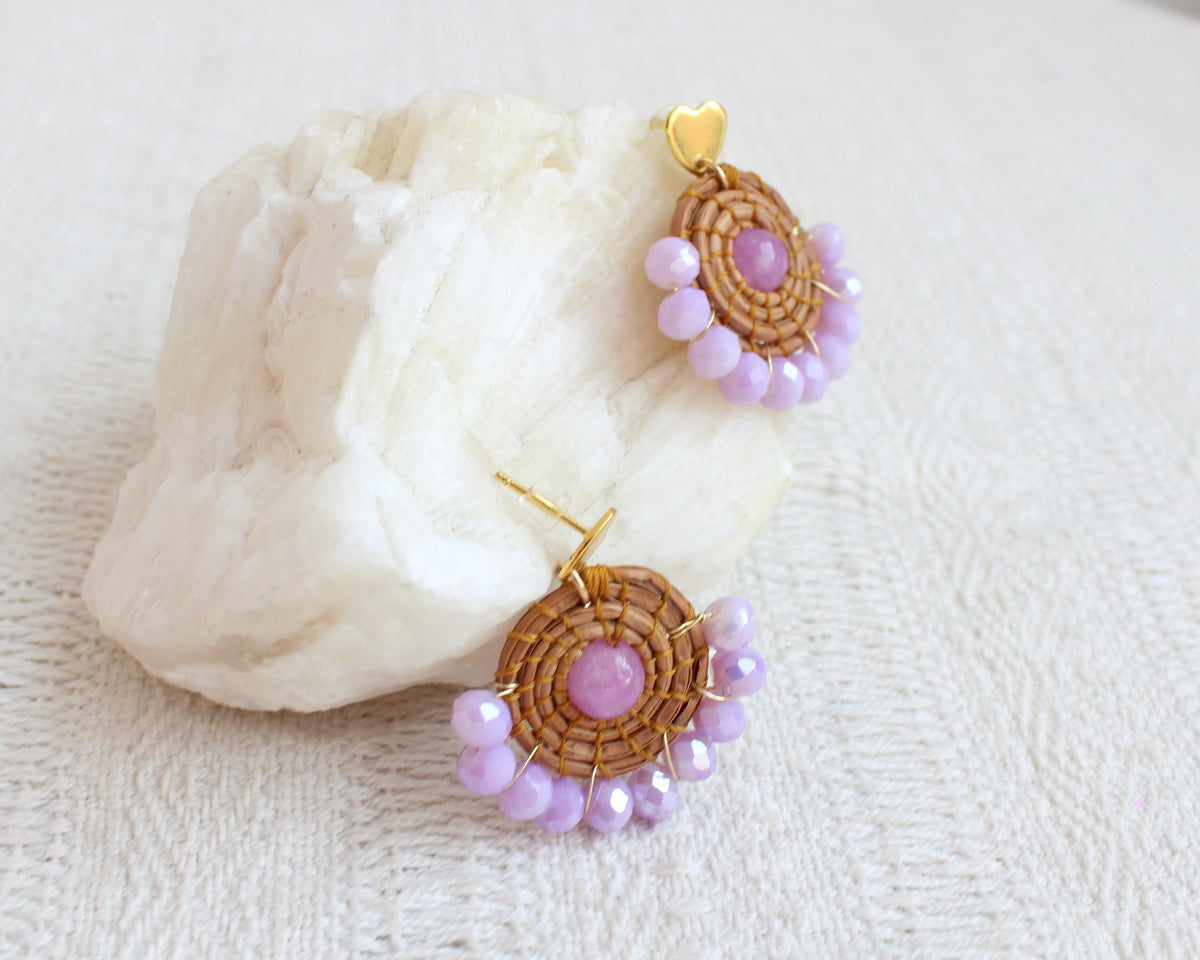 Aretes Ocoxal Lila