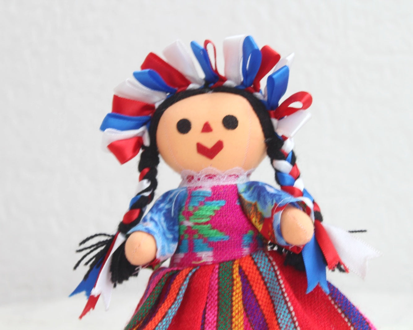 Muñeca Lelé Mediana Rojo Azul Blanco