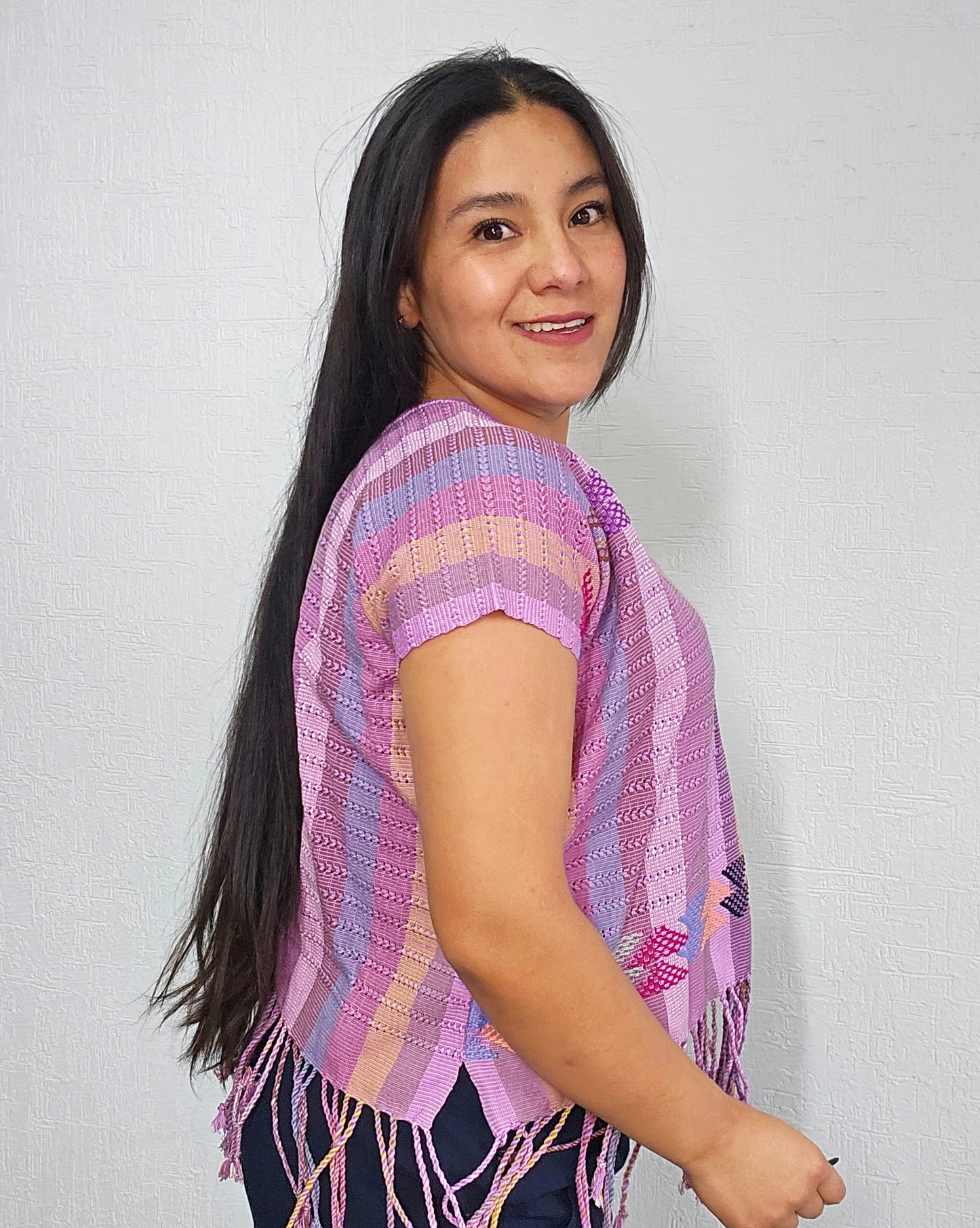 Huipil Angela Lila Rosa XL