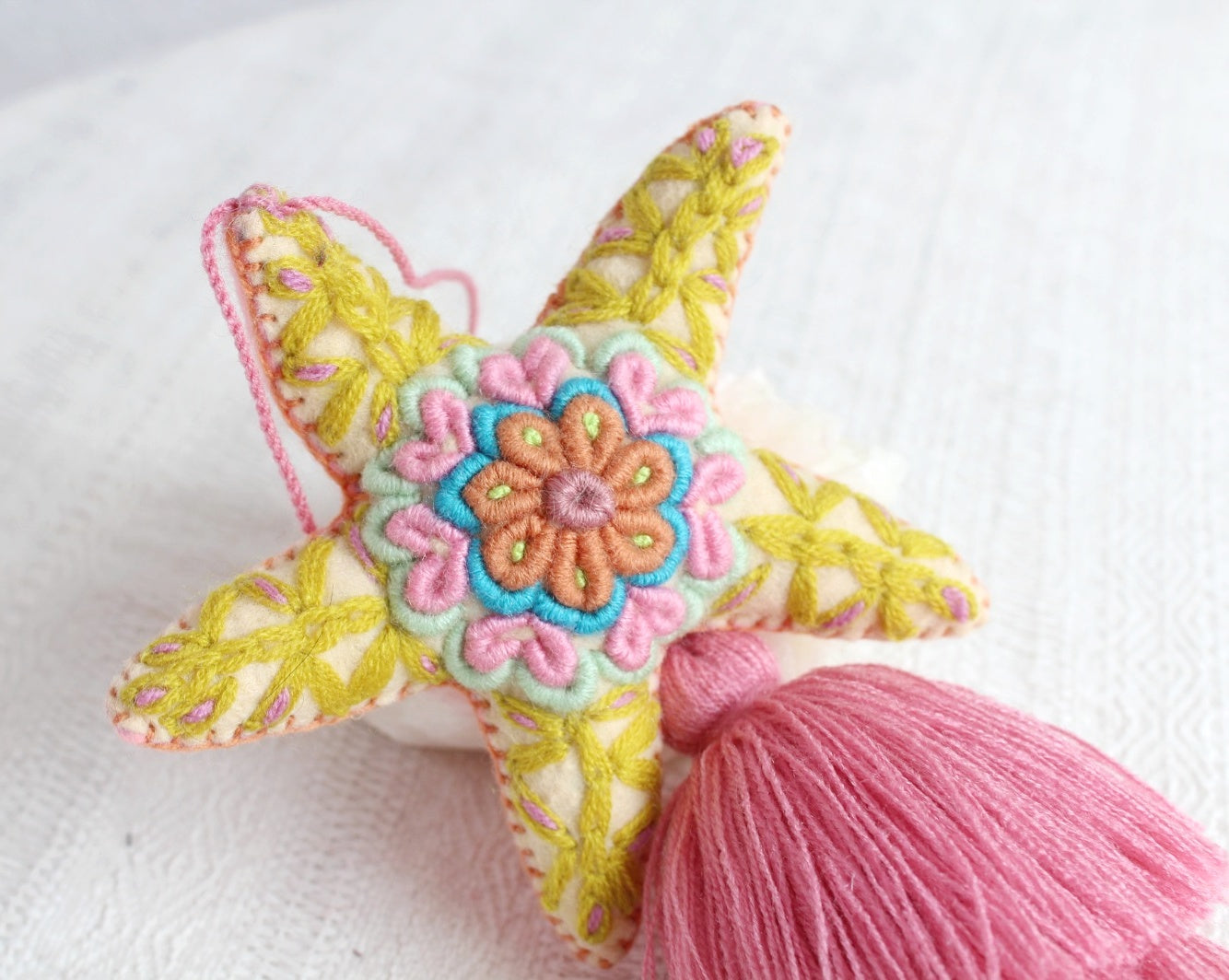 Estrella Rococo Verde Rosa