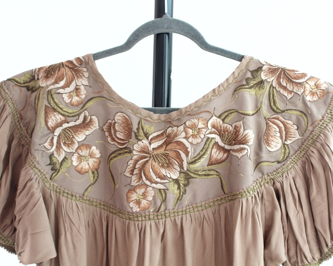 Blusa Abigail Flores Beige XL - XXL