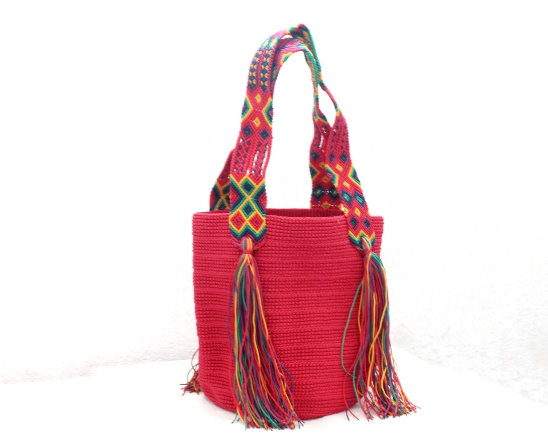 Bolso de mano Rojo Azul Amarillo