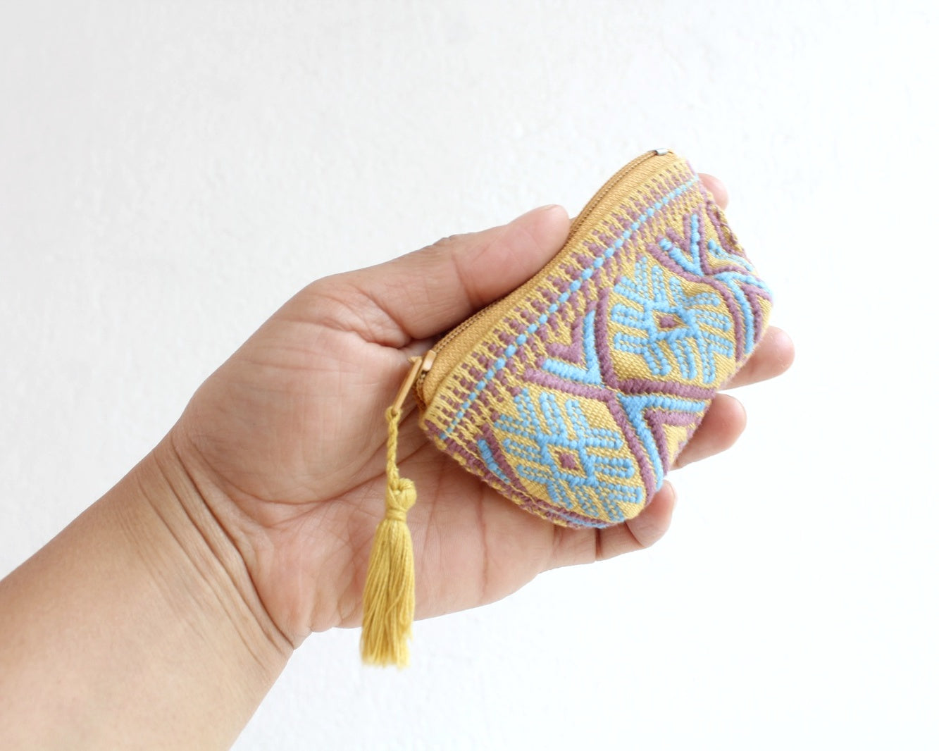 Mini Monedero Estrellas Amarillo Azul