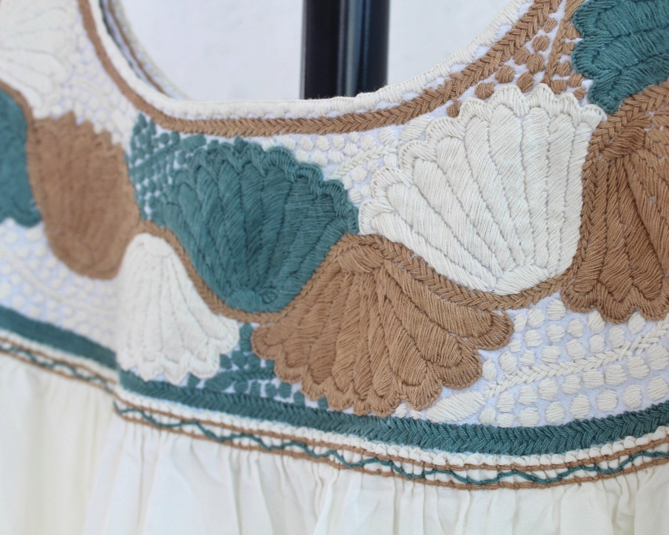 Blusa Aguacatenango Perla Azul Menta