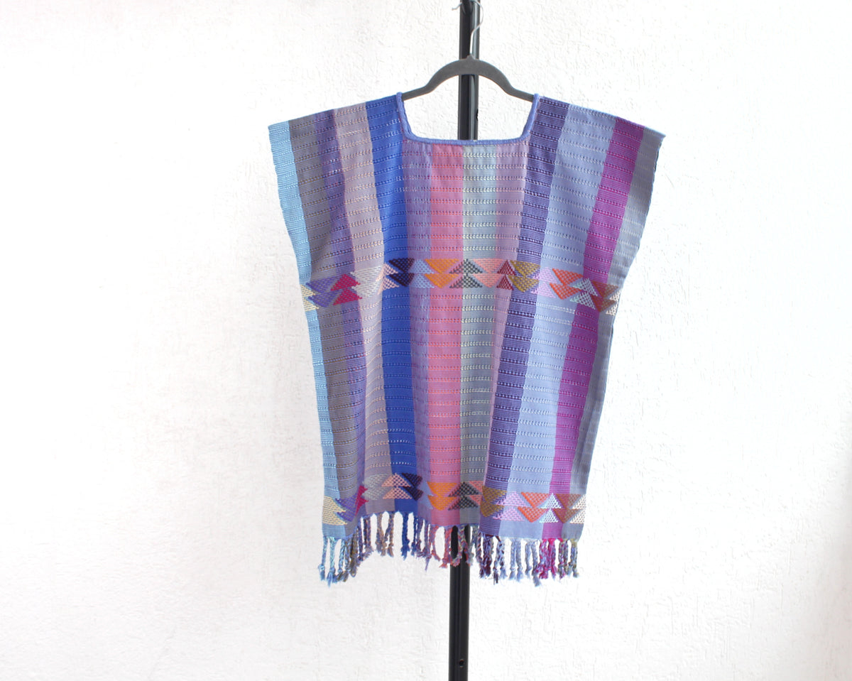 Huipil Angela Azul Lila Rosa XL