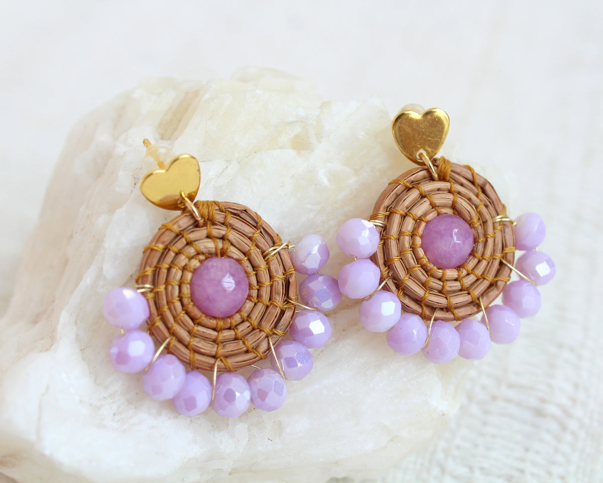 Aretes Ocoxal Lila