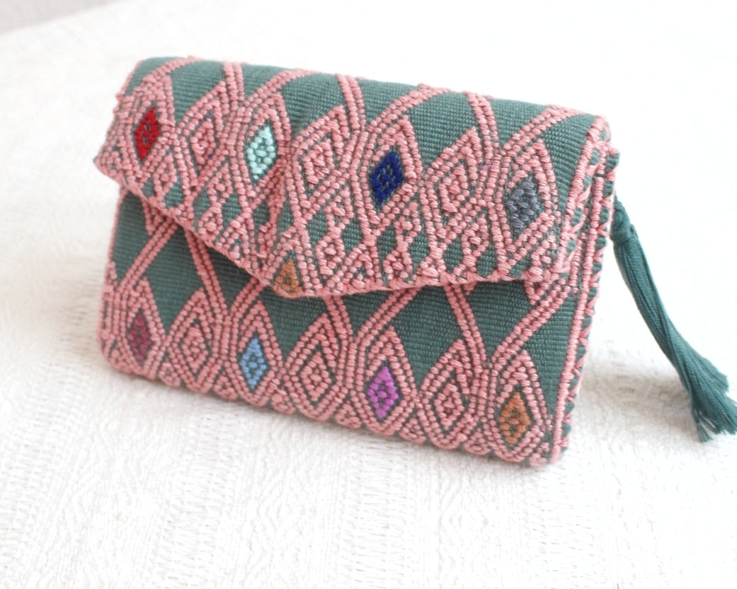 Cartera Rizado Rosa Menta