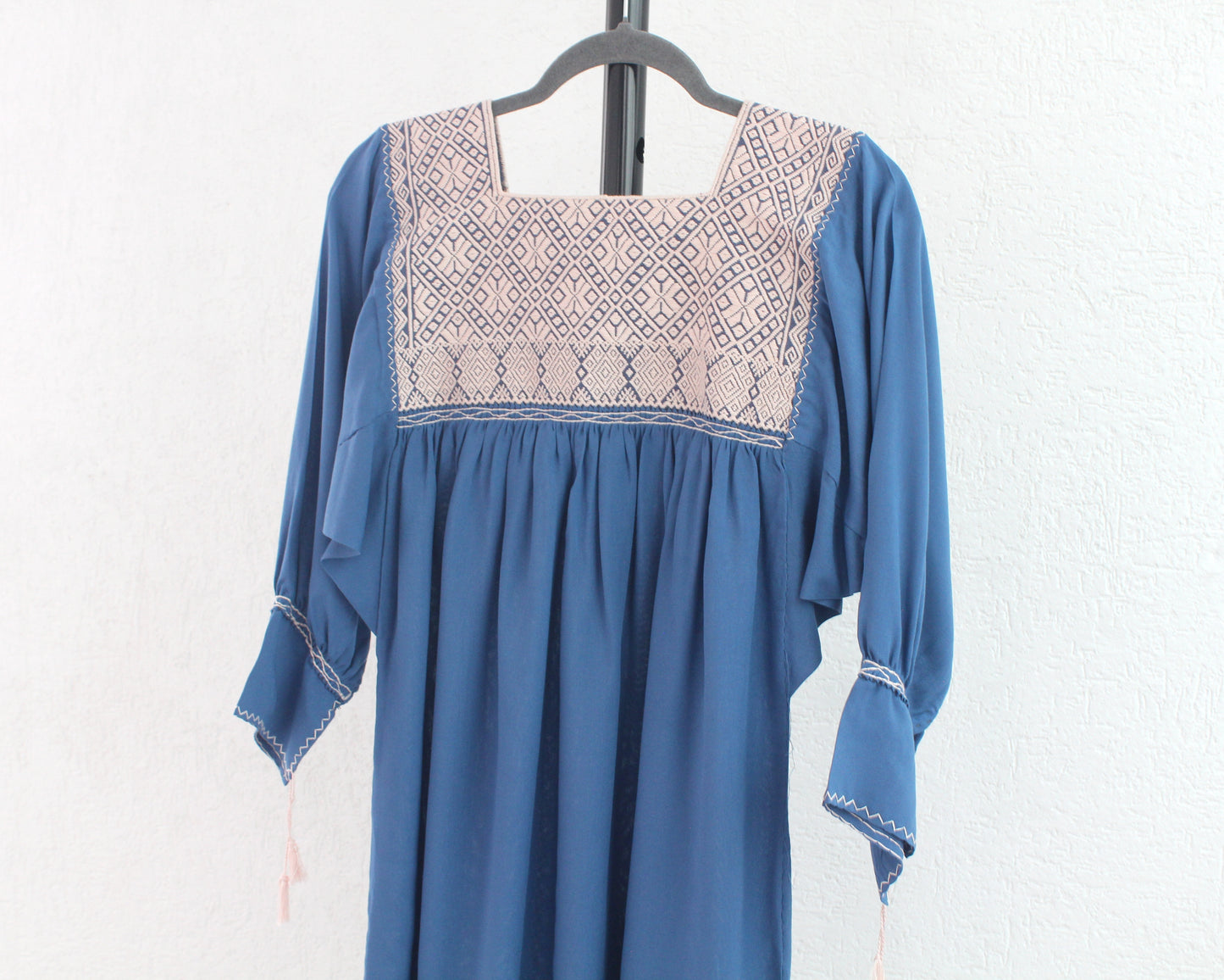 Blusa Elena Azul Rosa Claro Unitalla