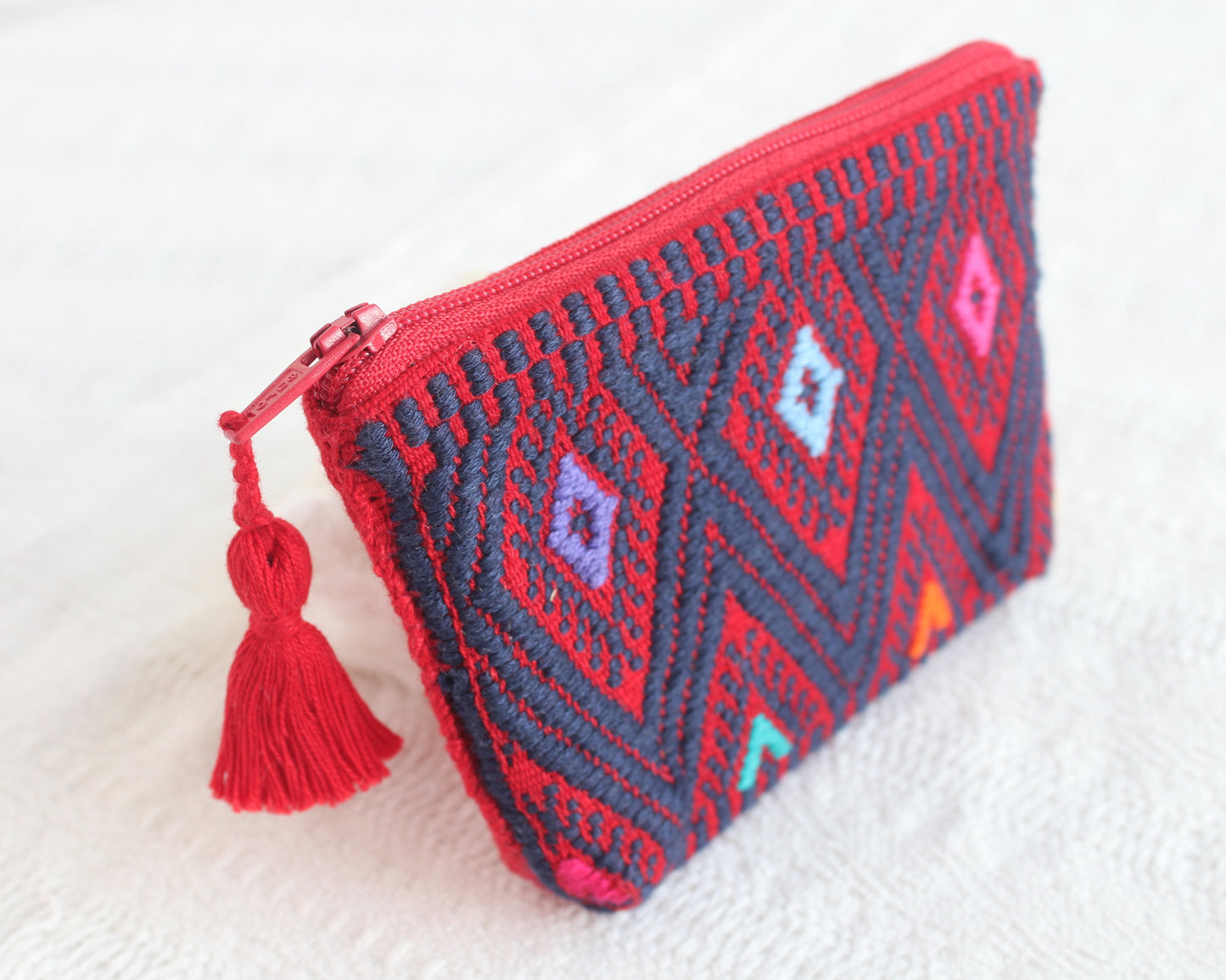 Monedero Estrellitas Roja Azul Marino