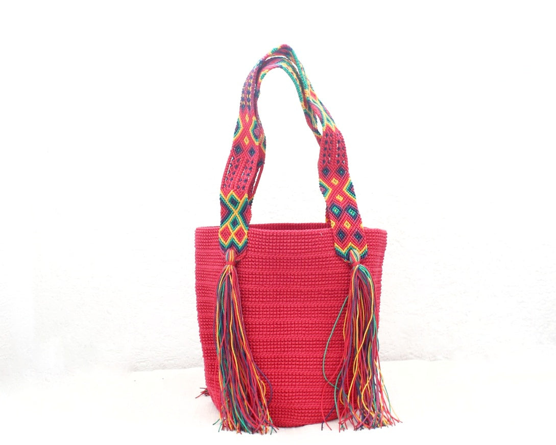Bolso de mano Rojo Azul Amarillo