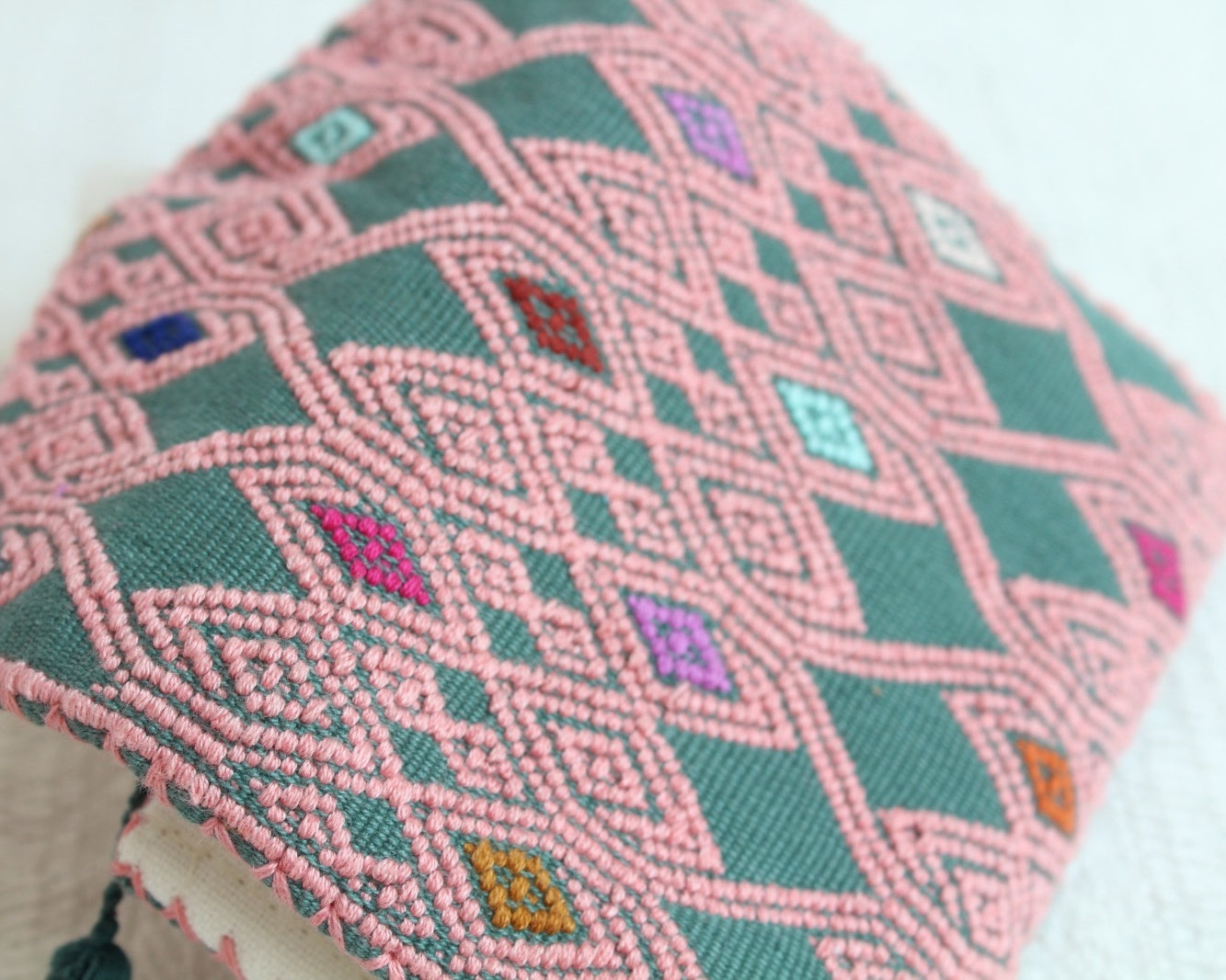 Cartera Rizado Rosa Menta