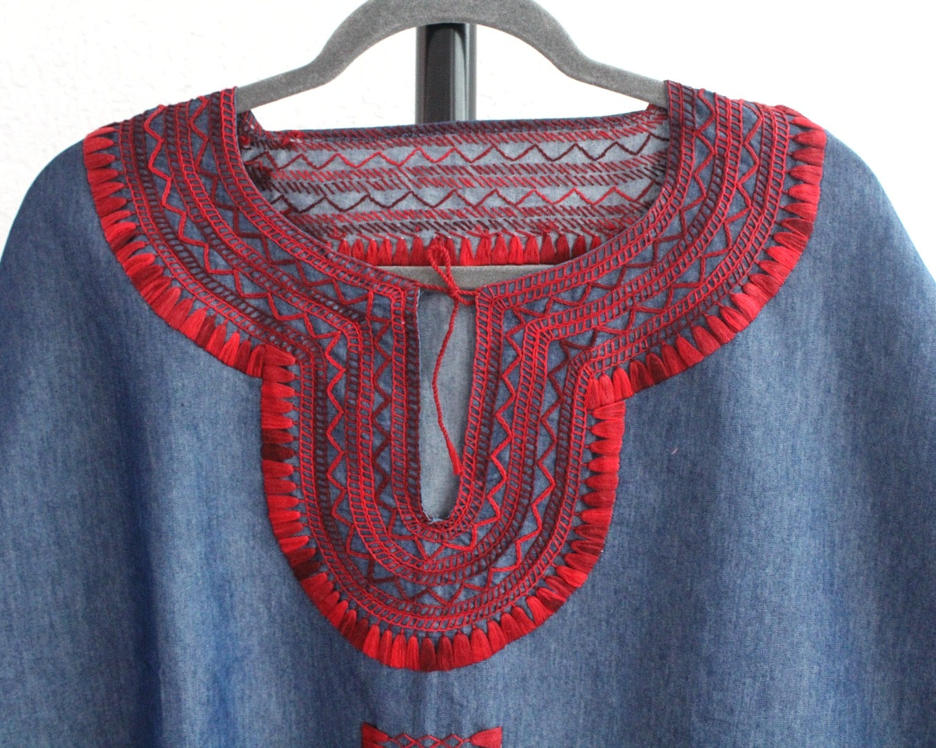 Blusa Imelda XL Mezclilla Rojo