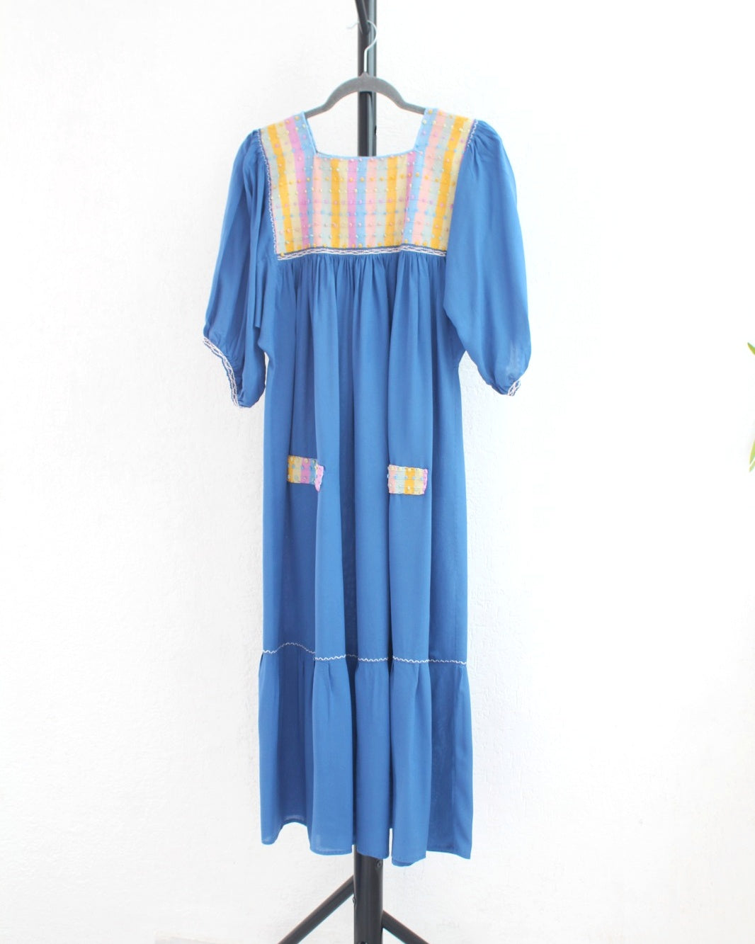 Vestido Nuditos 3/4 Azul Colores