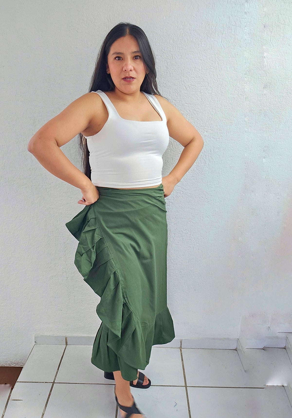 Falda Envolvente Verde