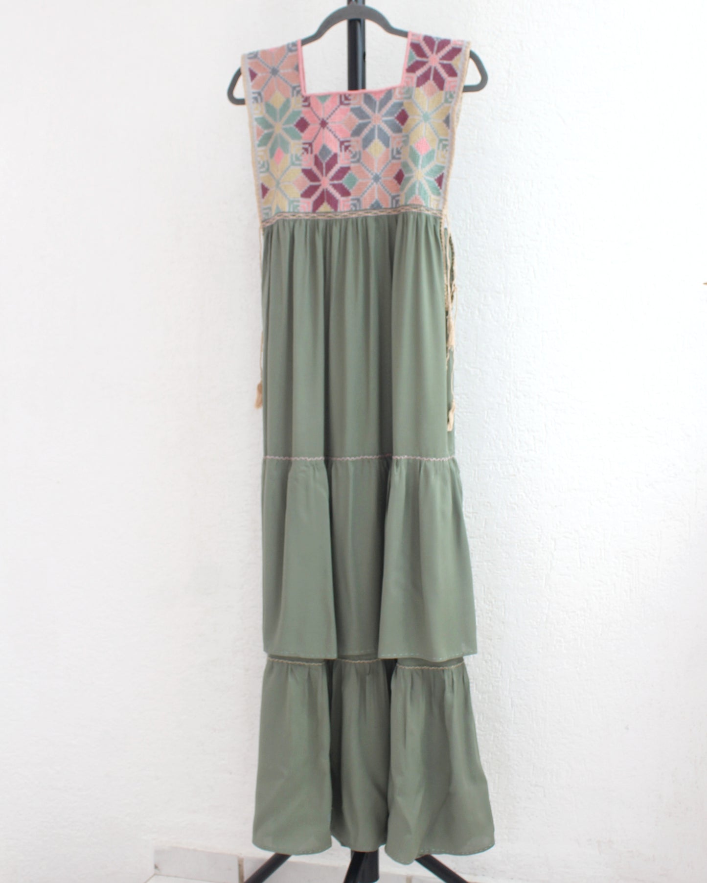 Vestido Teresa Menta Rosa Unitalla