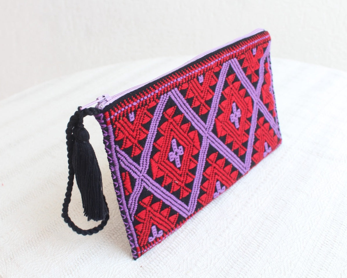 Neceser Estrellas Diamante Lila Rojo Negro